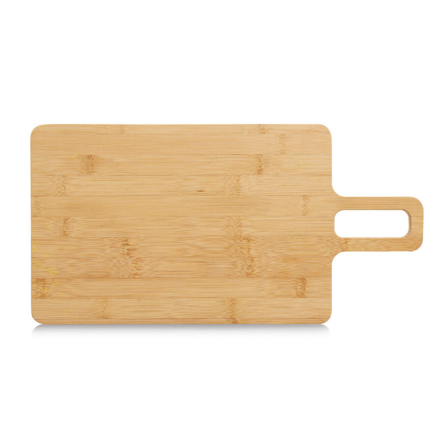 Schneide-/Servierbrett mit Griff, Bambus – Ansicht 4