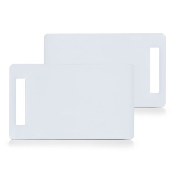 Schneidebrettchen-Set, 2-tlg., Kunststoff, weiß
