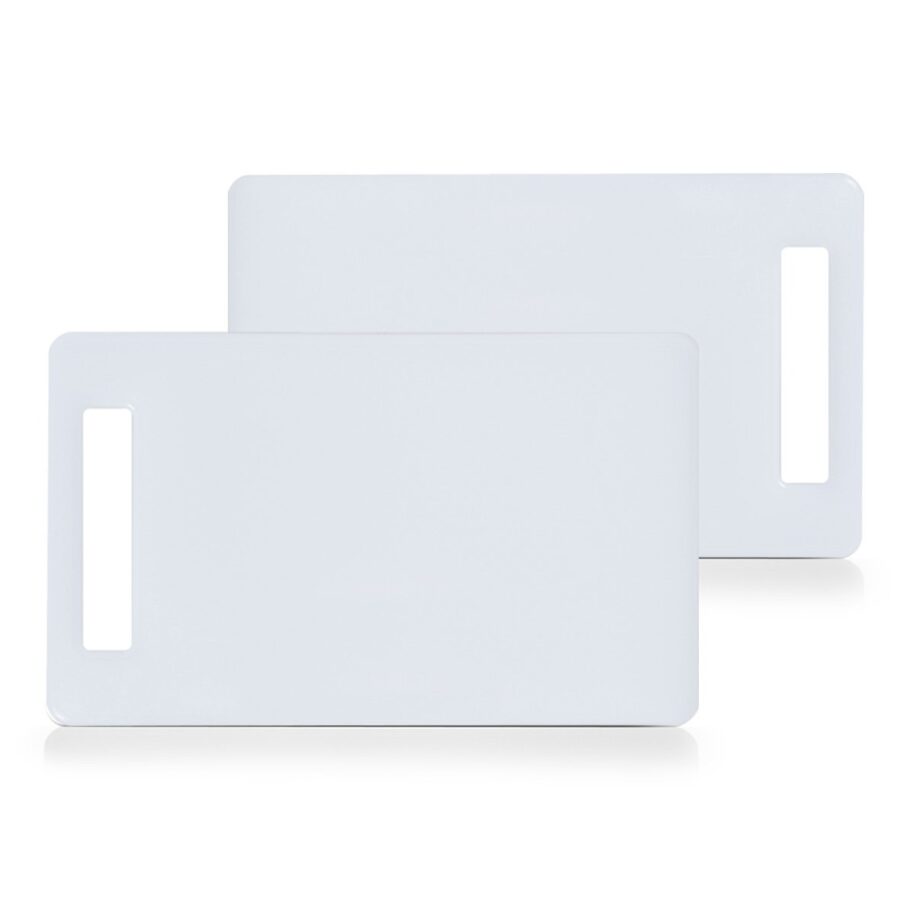 Schneidebrettchen-Set, 2-tlg., Kunststoff, weiß