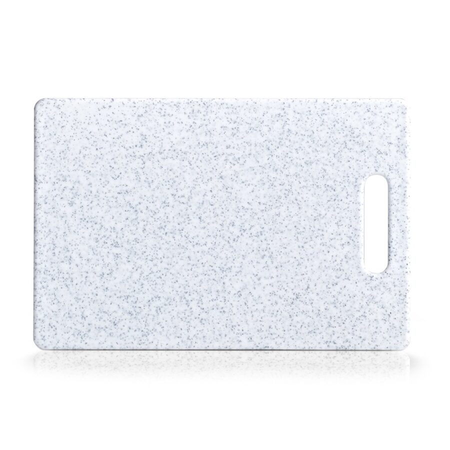 Schneidebrett "Granitoptik", Kunststoff, hellgrau