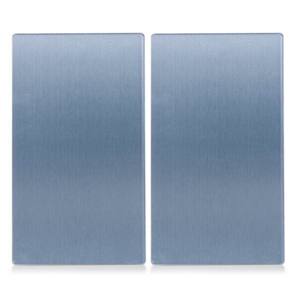 Herdabdeck-/Schneideplatten-Set "Metall", 2-tlg.,
