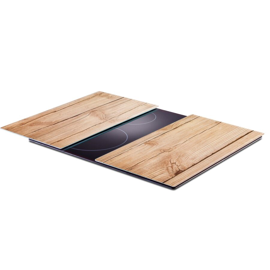 Herdabdeck-/Schneideplatten-Set "Wood", 2-tlg., – Ansicht 4