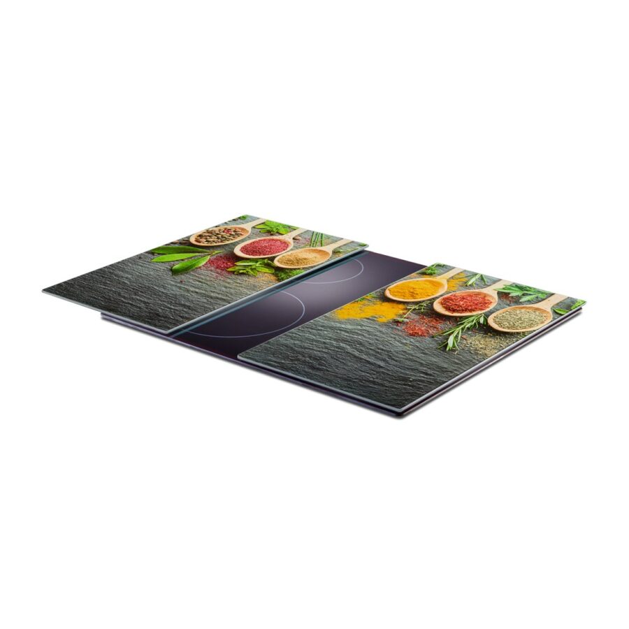 Herdabdeck-/Schneideplatten-Set "Spices", 2-tlg., – Ansicht 2