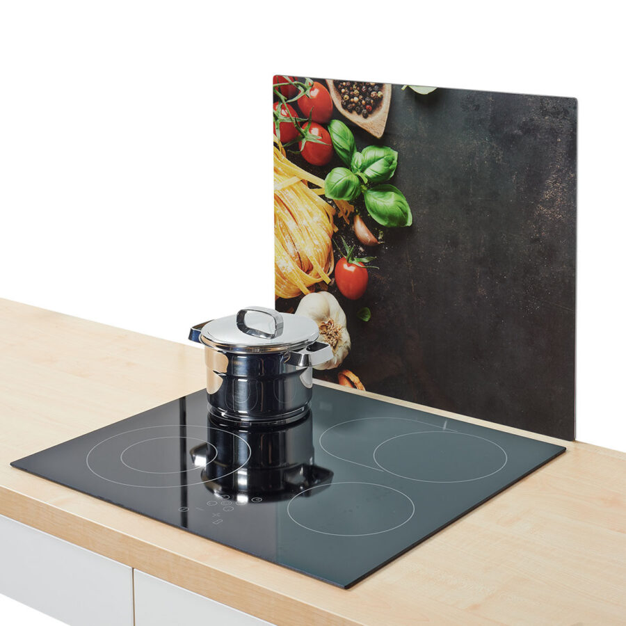 Herdblende-/Abdeckplatte "Pasta", Glas – Ansicht 4