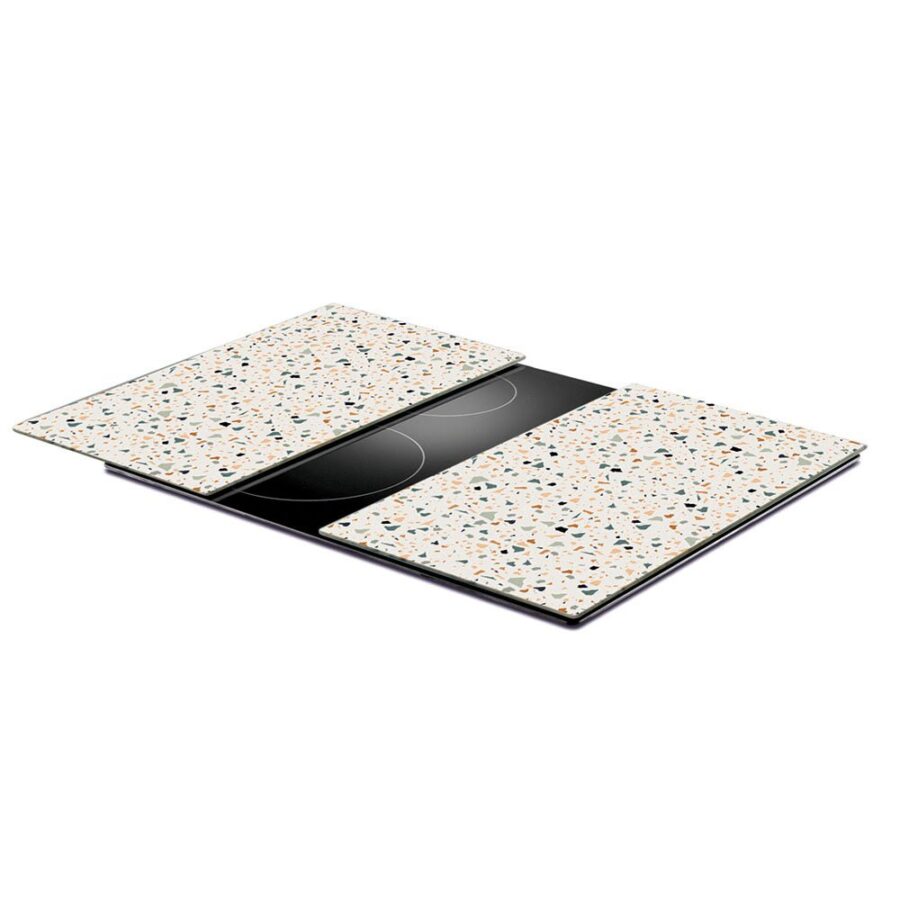 Herdabdeck-/Schneideplatten-Set "Terrazzo", 2-tlg. – Ansicht 4