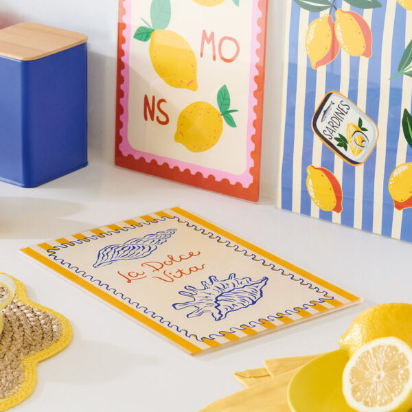 Glasschneideplatte "La Dolce Vita" – Lifestyle 1