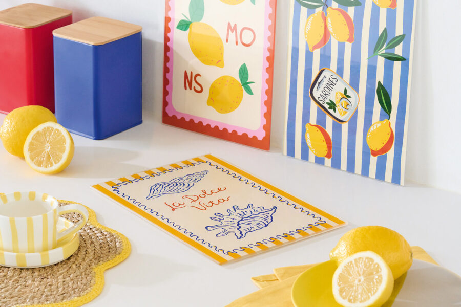 Glasschneideplatte "La Dolce Vita" – Lifestyle 1