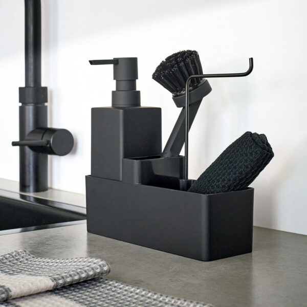 Spülbecken-Organizer, Kunststoff, schwarz – Lifestyle 1