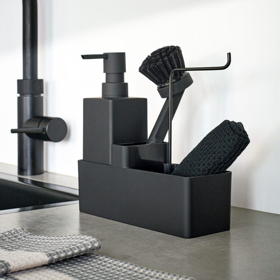 Spülbecken-Organizer, Kunststoff, schwarz – Lifestyle 1