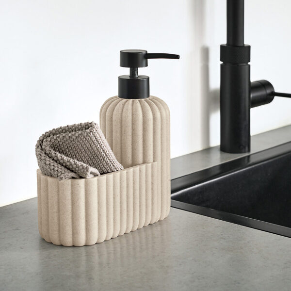 Spülbecken-Organizer, Polyresin, beige – Lifestyle 1