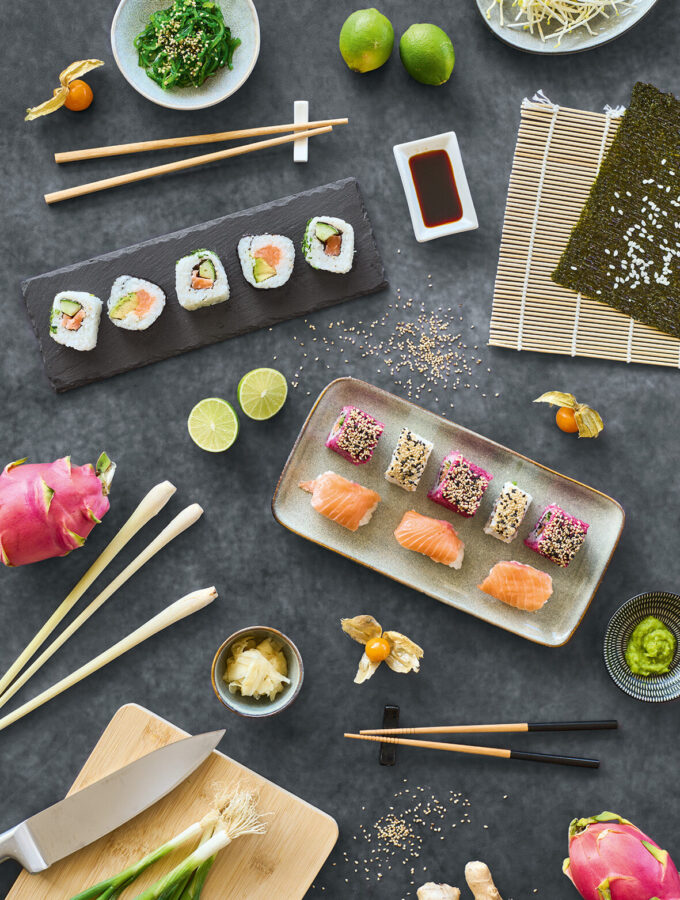 Sushi-Set, 5-tlg., Steingut/Bambus – Lifestyle 2