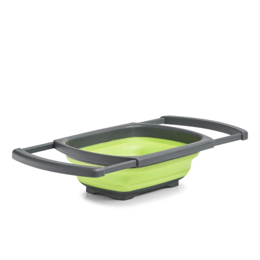Falt-Sieb, ausziehbar, Kunststoff, anthrazit/grün – Ansicht 5