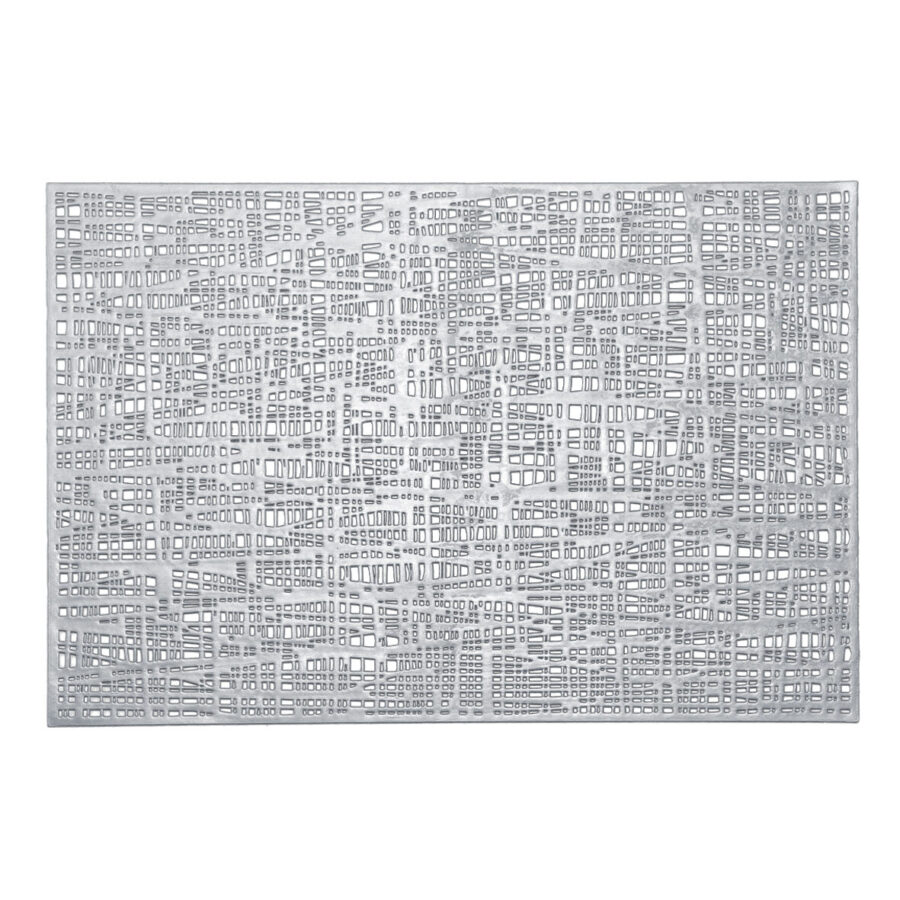 Platzset "Scribble",  Kunststoff, silber