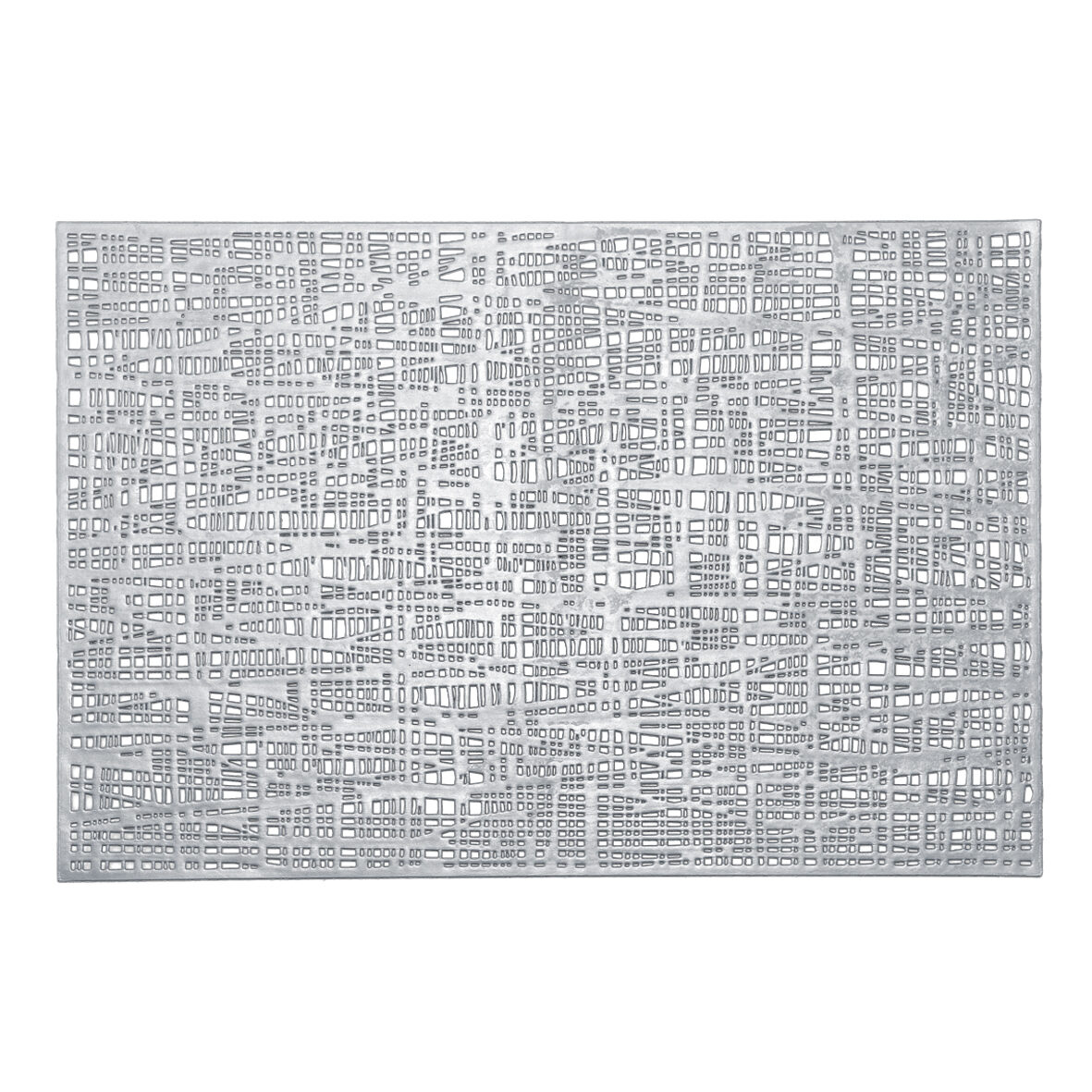Platzset "Scribble",  Kunststoff, silber