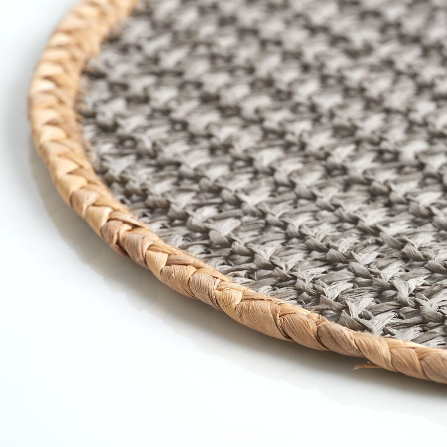 Platzset "Nature", Papier-Mix, grau – Ansicht 2