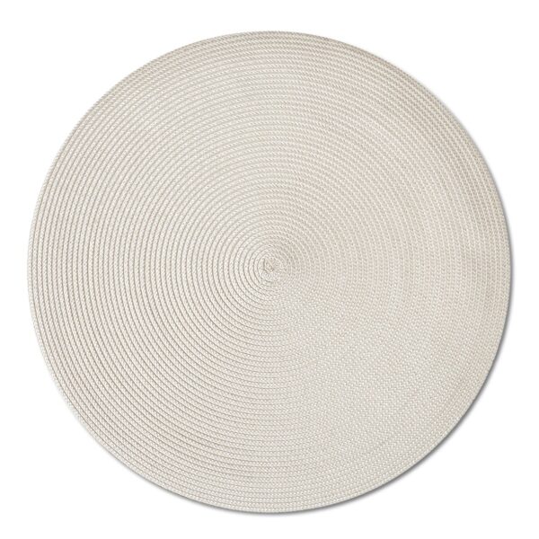 Platzset "Twist", Kunststoff, creme