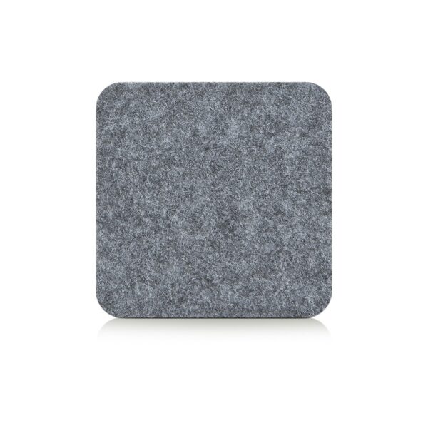 Glasuntersetzer-Set, 4-tlg., Filz, grau