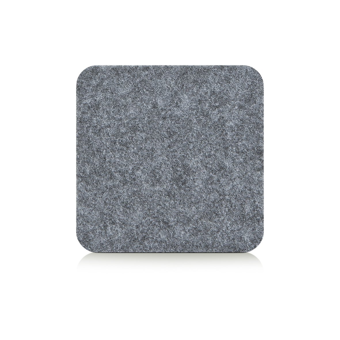 Glasuntersetzer-Set, 4-tlg., Filz, grau