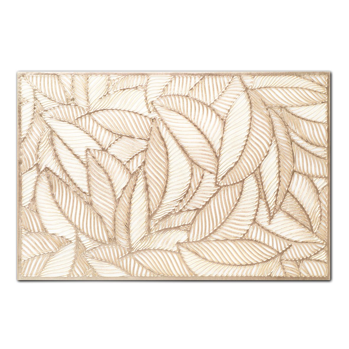 Platzset "Farn", Kunststoff, gold