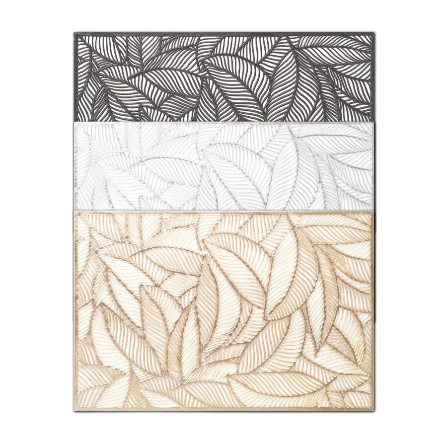 Platzset "Farn", Kunststoff, gold – Ansicht 2