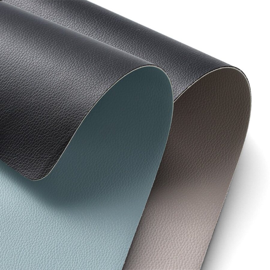 Platzset "two tone", Kunstleder, mint/schwarz – Ansicht 2