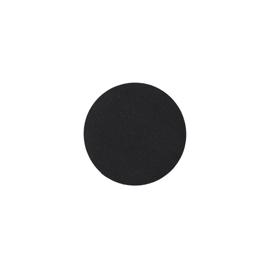 Glasuntersetzer-Set, 4-tlg., Kunstleder, schwarz – Ansicht 3