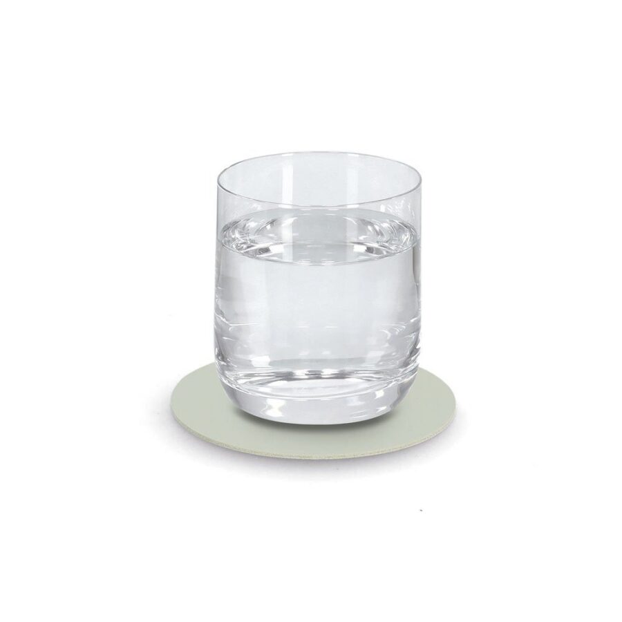 Glasuntersetzer-Set, 4-tlg., Kunstleder, mint – Ansicht 3