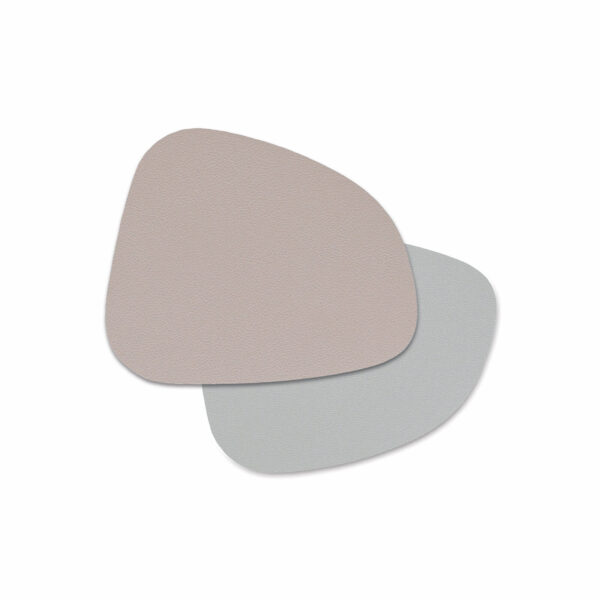 Glasuntersetzer-Set "2 tone", 4-tlg., Kunstleder,