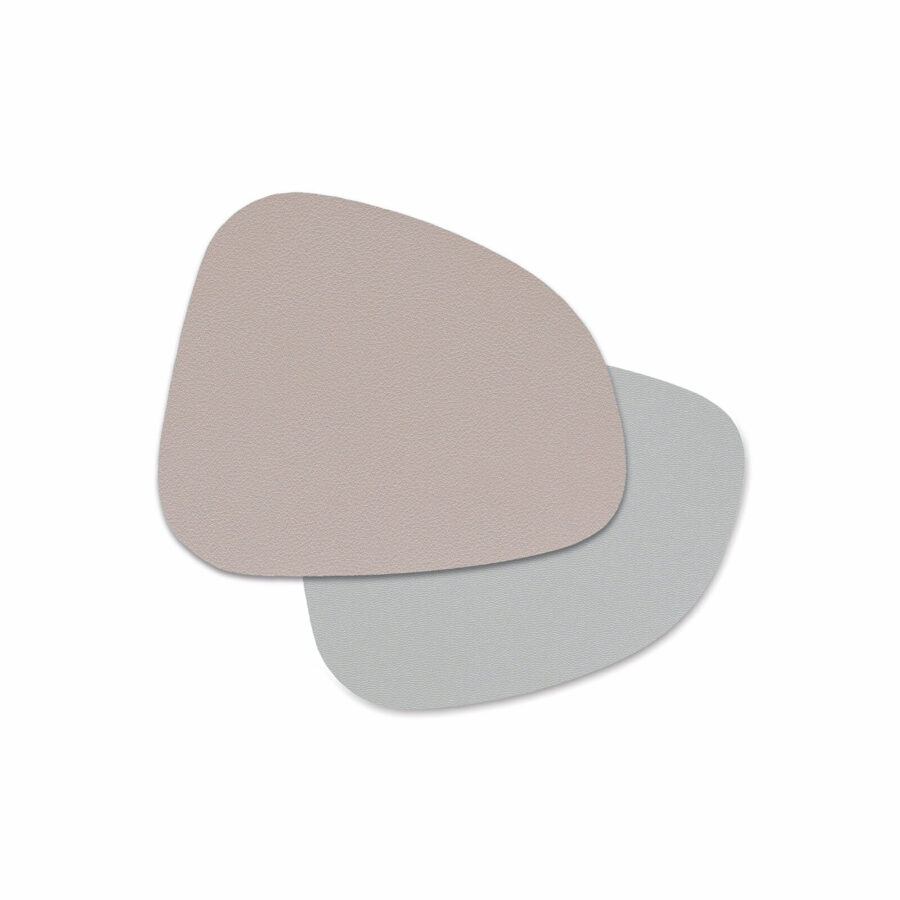 Glasuntersetzer-Set "2 tone", 4-tlg., Kunstleder,