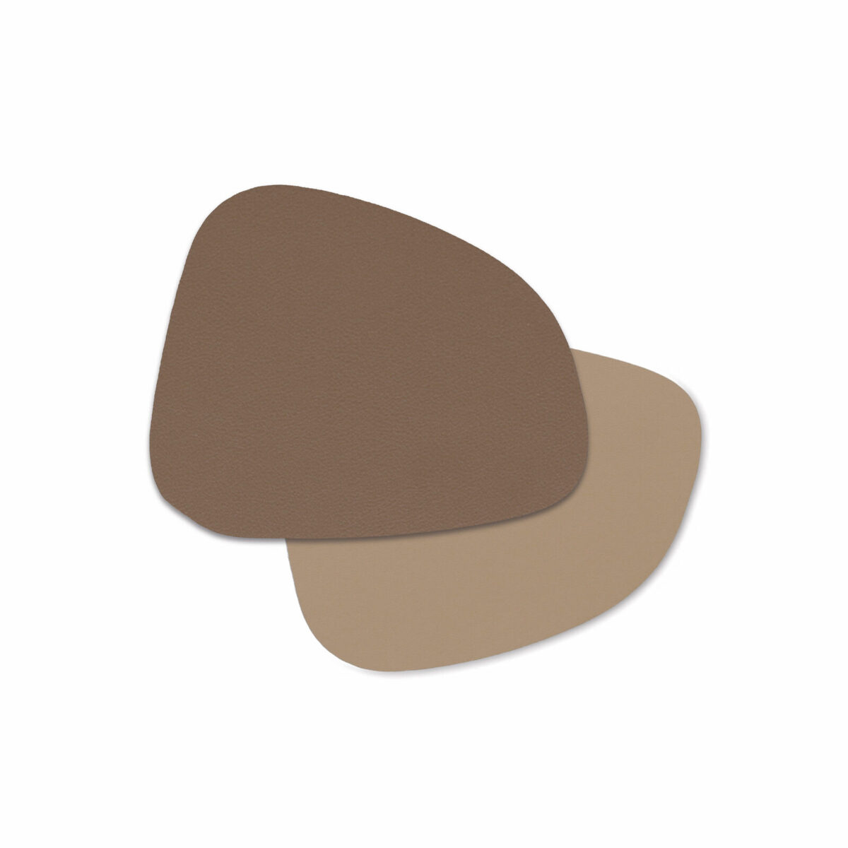 Glasuntersetzer-Set "2 tone", 4-tlg., Kunstleder,