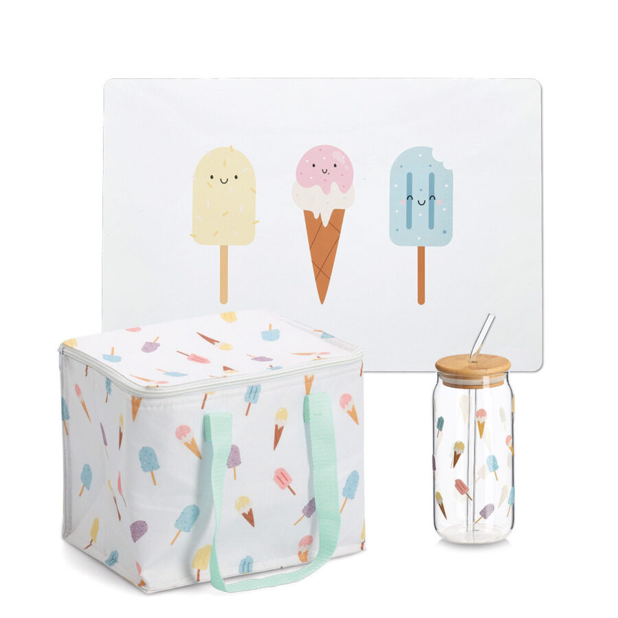 Platzset "Ice cream", Kunststoff, weiß – Ansicht 3