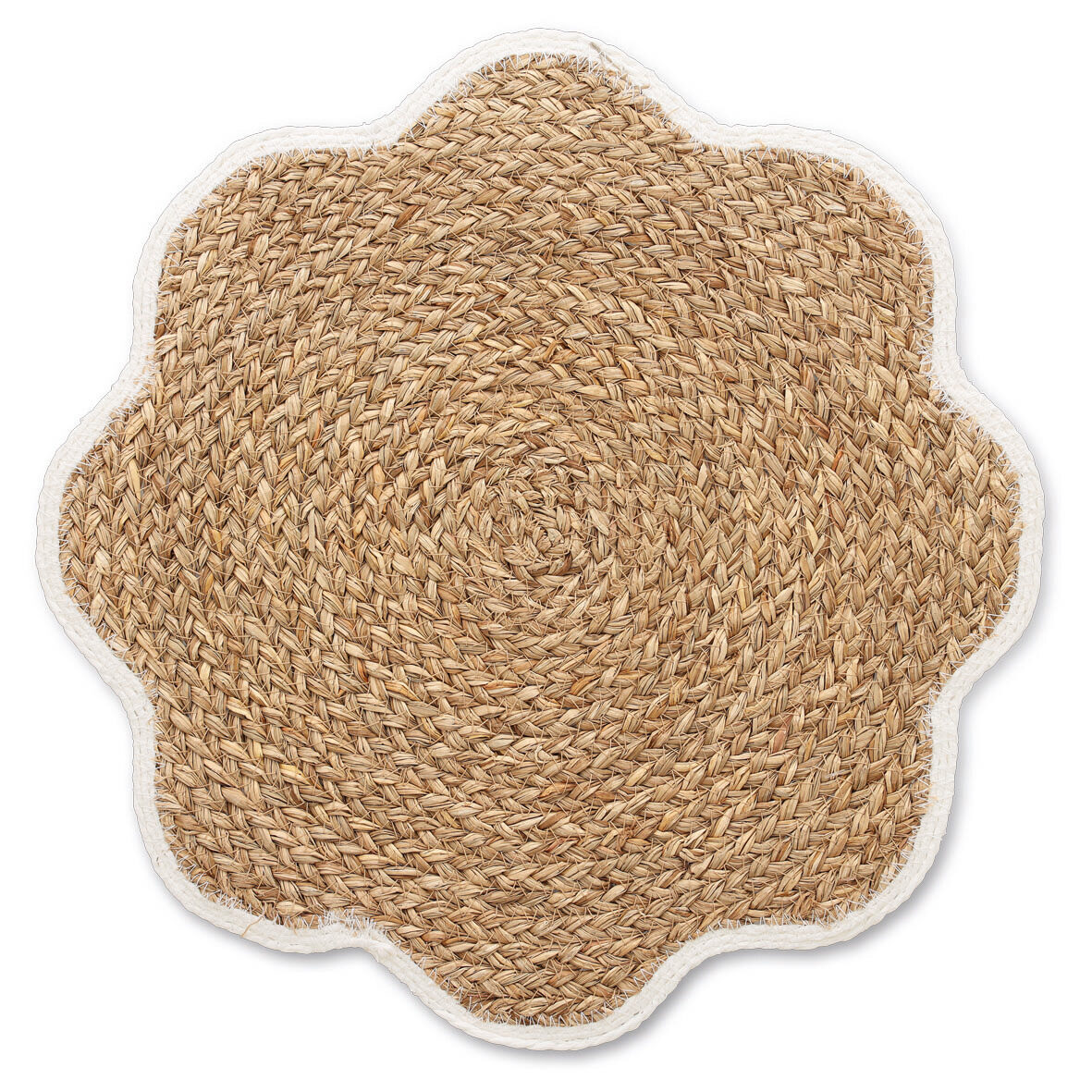 Platzset, Grasgeflecht, weiß