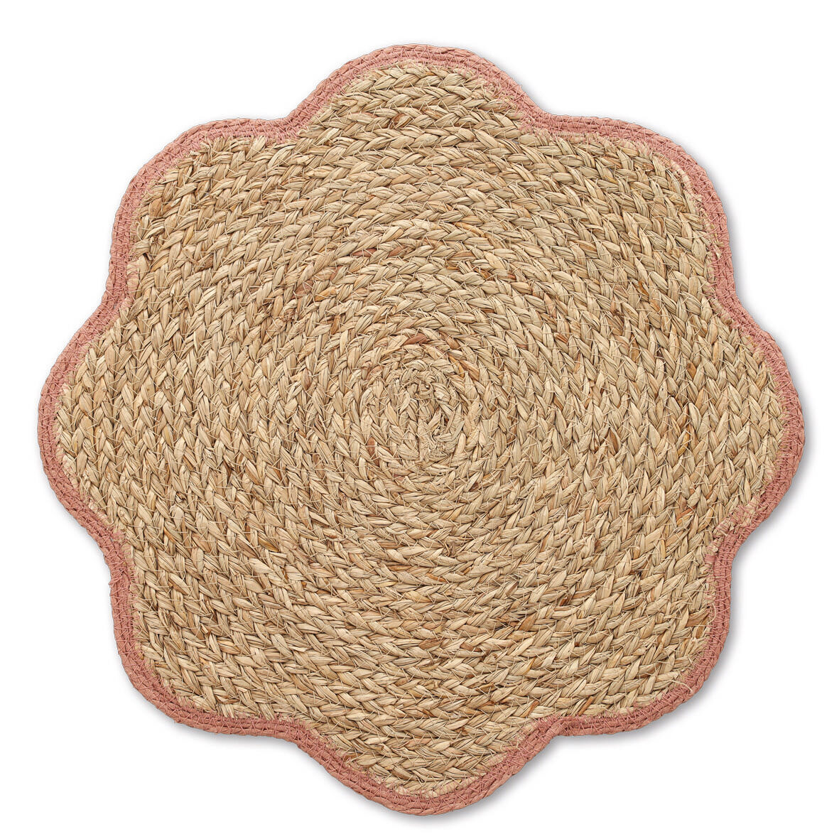 Platzset, Grasgeflecht, altrosa