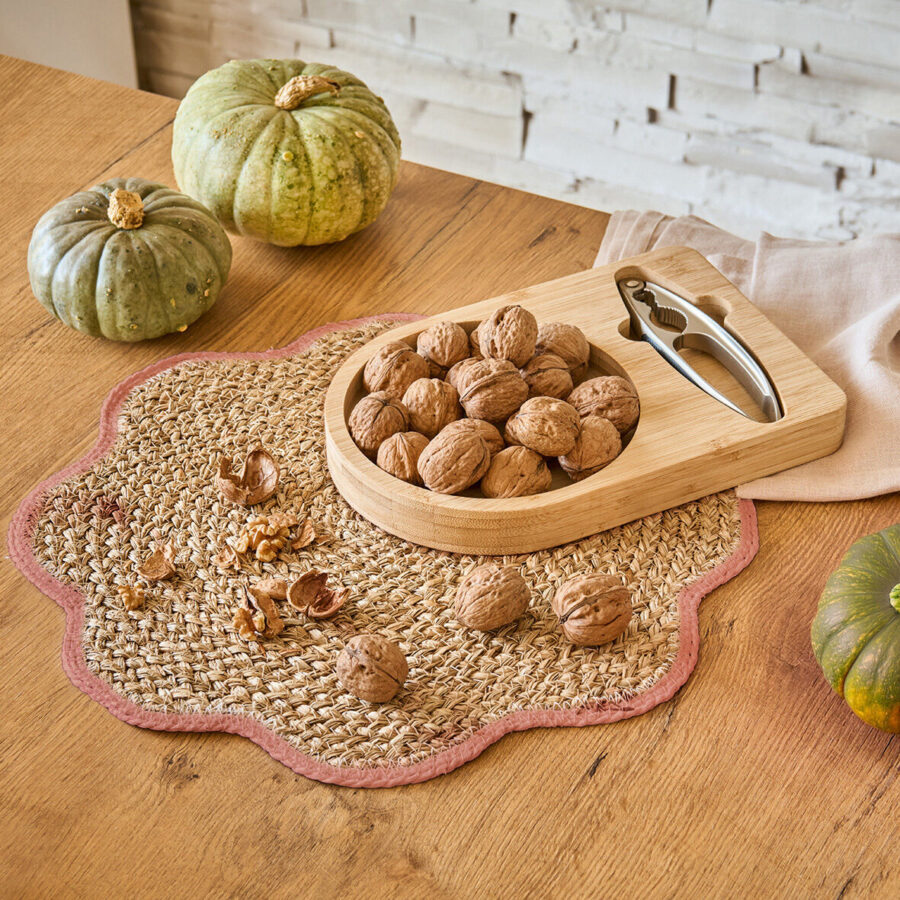 Platzset, Grasgeflecht, altrosa – Lifestyle 1