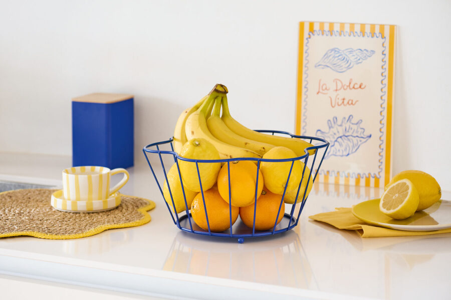 Platzset, Grasgeflecht, gelb – Lifestyle 2