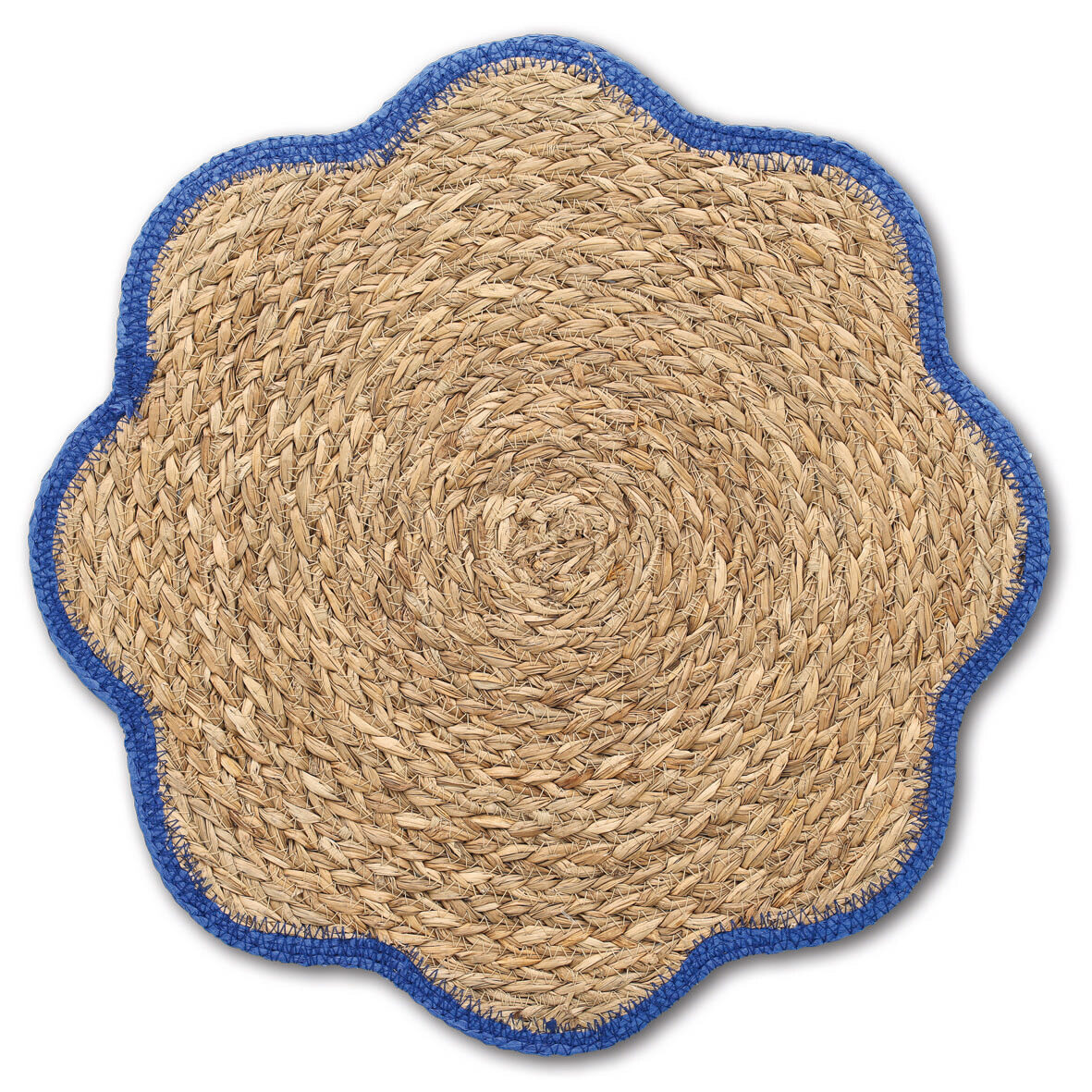 Platzset, Grasgeflecht, blau