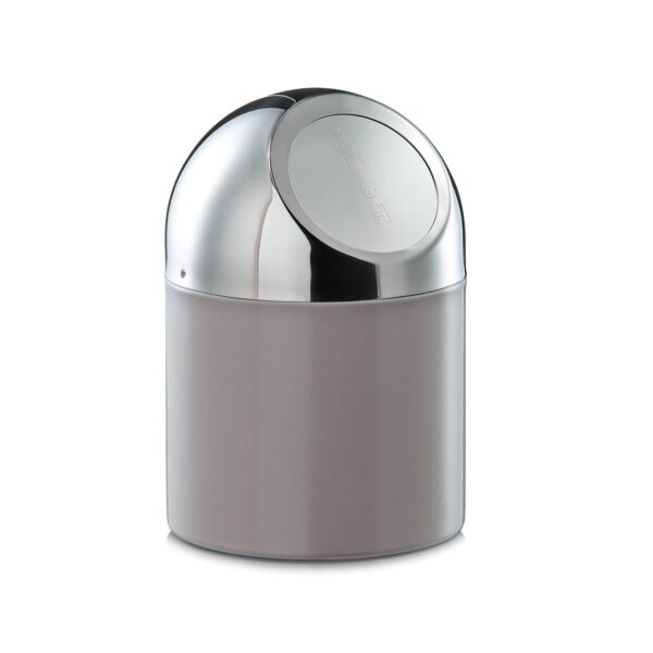 Tischabfalleimer, Metall/Edelstahl, taupe
