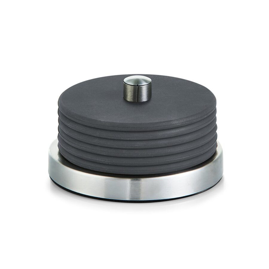 Glasuntersetzer-Set, 7-tlg., Edelstahl/Silikon,