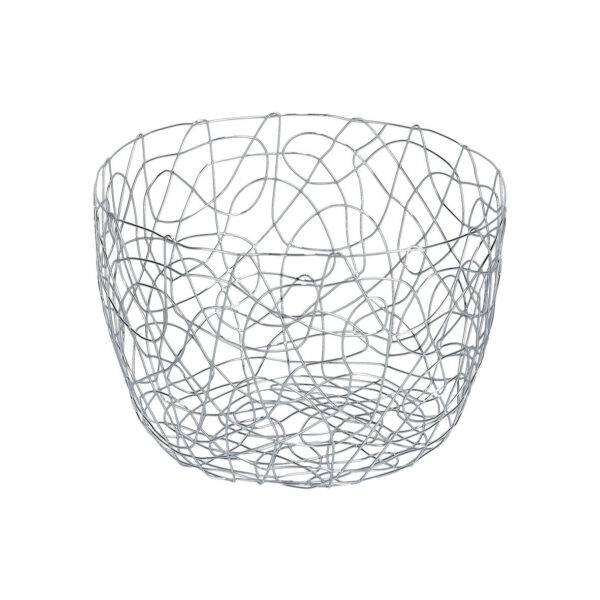 Obstkorb, Metall verchromt