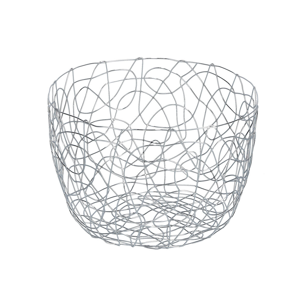 Obstkorb, Metall verchromt