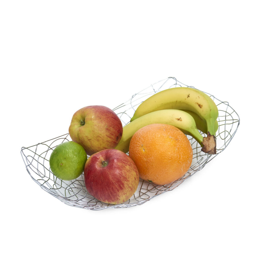 Obstkorb, Metall verchromt – Ansicht 3