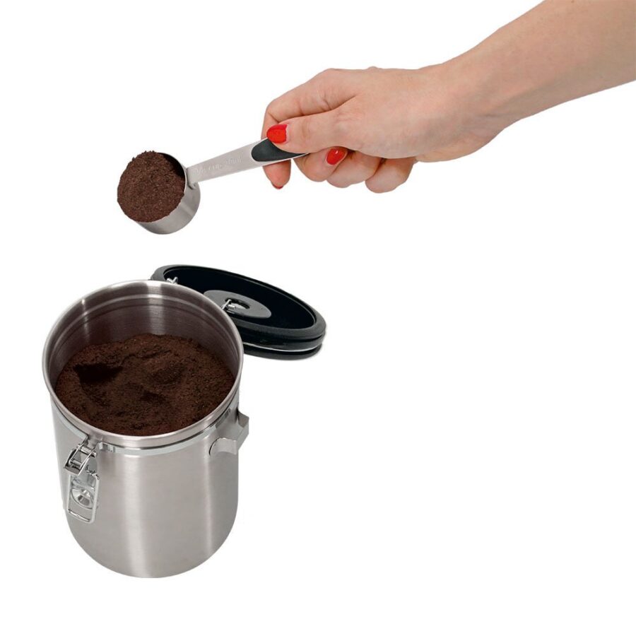 Kaffeedose m. Löffel, 1700ml, Edelstahl/Kunststoff – Ansicht 6