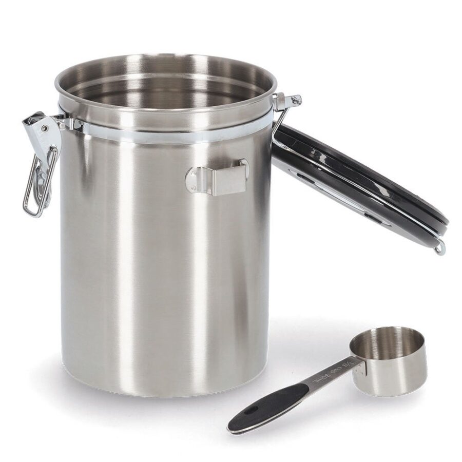 Kaffeedose m. Löffel, 1700ml, Edelstahl/Kunststoff – Ansicht 7