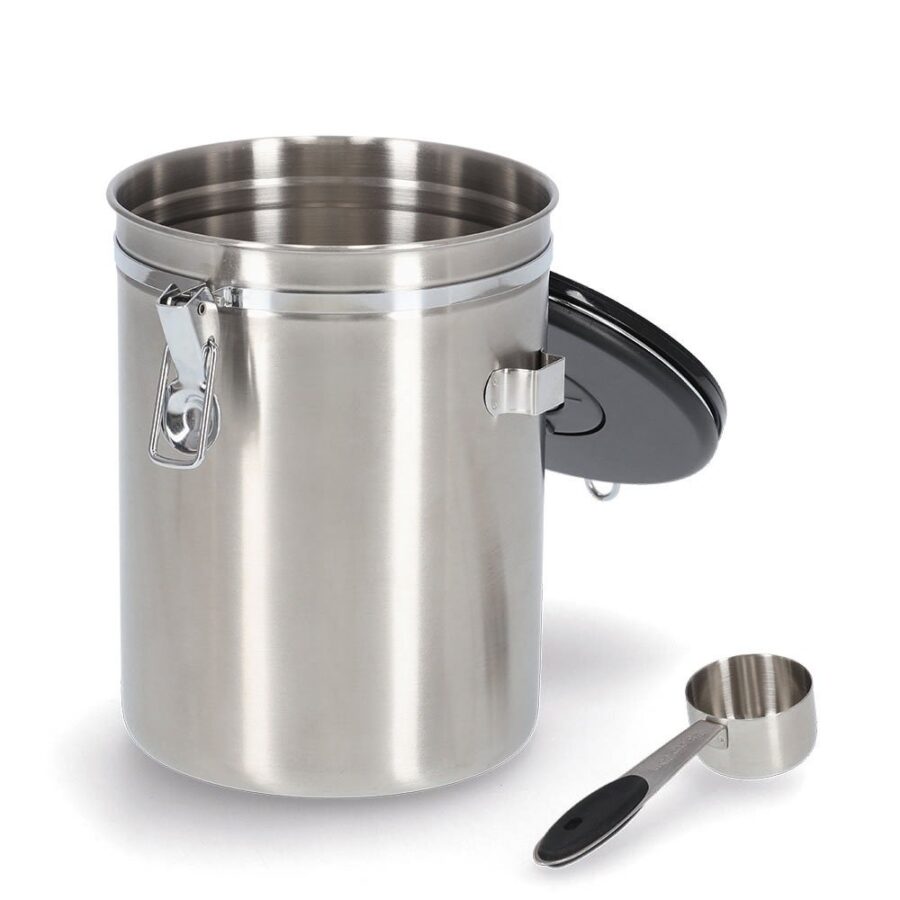 Kaffeedose m. Löffel, 2700ml, Edelstahl/Kunststoff – Ansicht 3