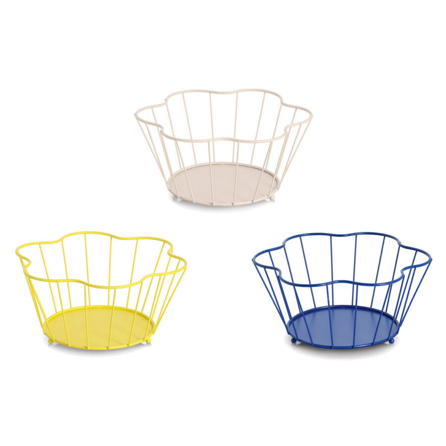 Obstkorb, Metall, beige – Ansicht 2