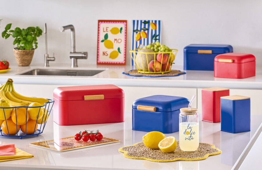 Obstkorb, Metall, gelb – Lifestyle 2