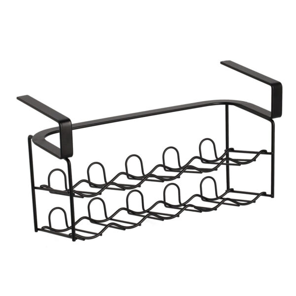 Gewürzgläser-Regal, Metall, schwarz
