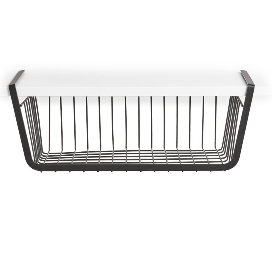 Unter-Fachbodenregal, Metall, schwarz – Ansicht 2