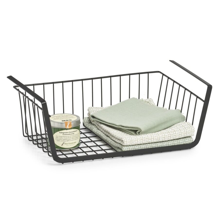 Unter-Fachbodenregal, Metall, schwarz – Ansicht 5