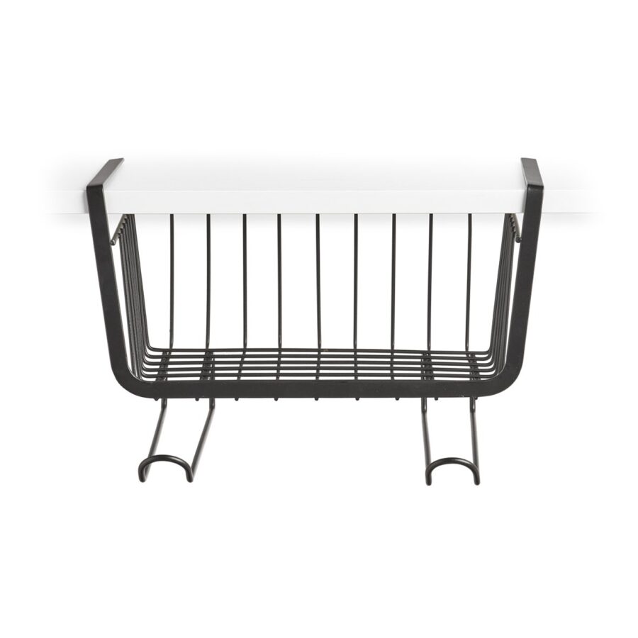 Unter-Fachbodenregal, Metall, schwarz – Ansicht 2